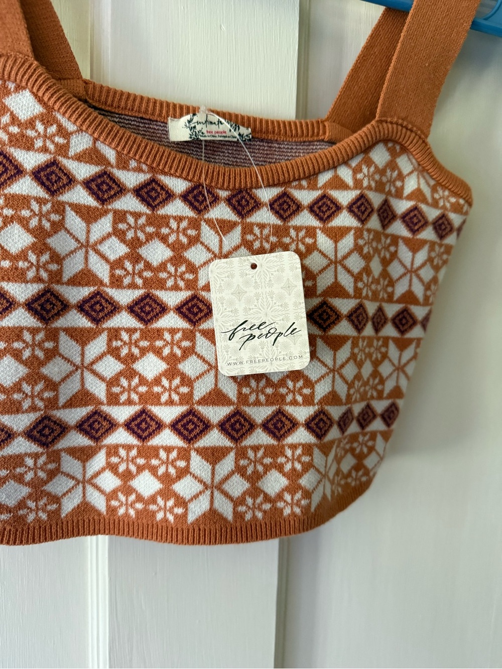Free People Intimately Away With Me Knit Crop Top NWT - Picture 2 of 7